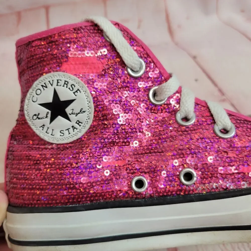 Converse sequin sneakers 4
